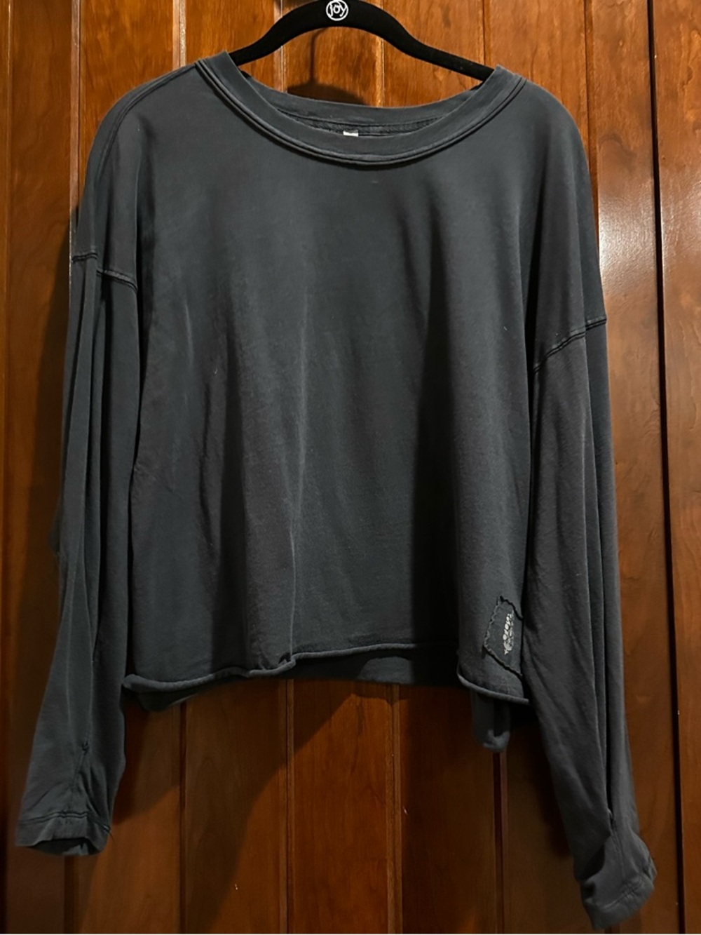 Free People Movement Inspire Layer Long Sleeve Top in Black Size Medium NWT